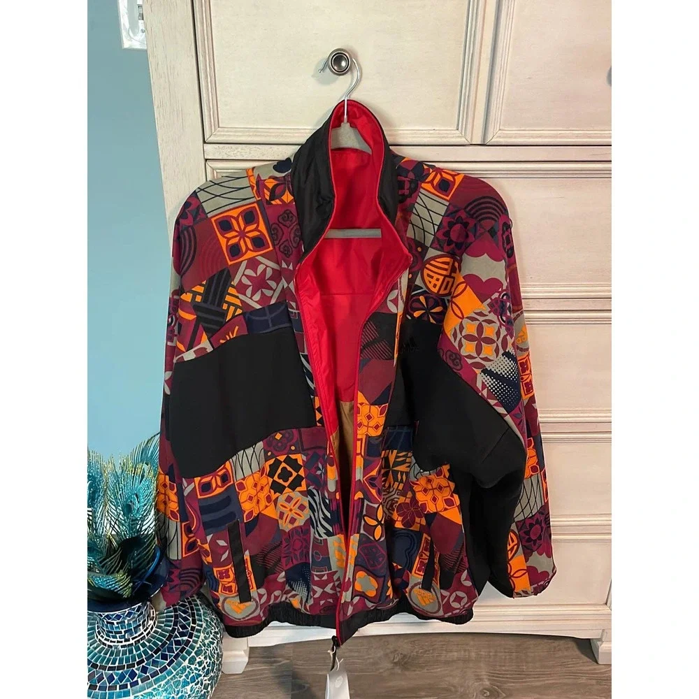 adidas Men's CNY Reversible Woven Jacket - Red nwt large